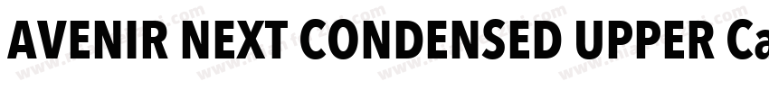 AVENIR NEXT CONDENSED UPPER Case字体转换